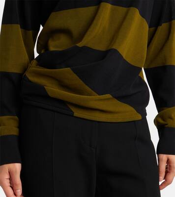 Corinna striped cotton polo shirt | Proenza Schouler