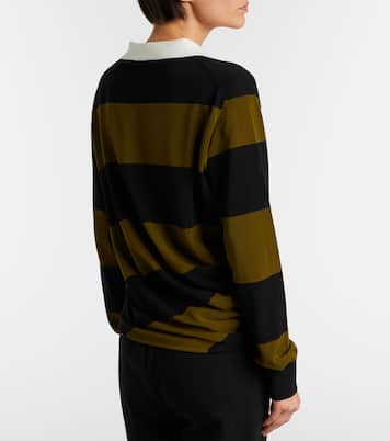 Corinna striped cotton polo shirt | Proenza Schouler