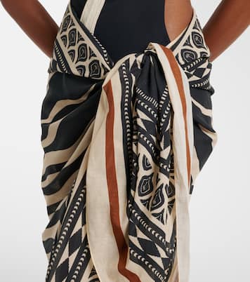 프린트 코튼 비치 커버업 | Johanna Ortiz