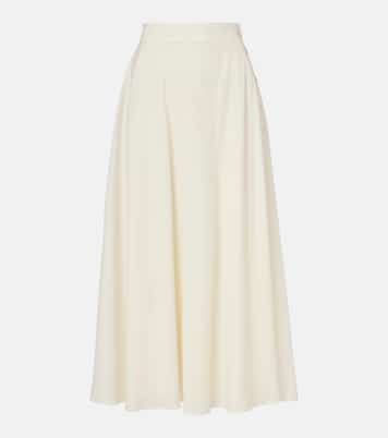Kenzie wool-blend midi skirt | Ralph Lauren Collection