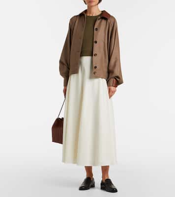 Kenzie wool-blend midi skirt | Ralph Lauren Collection