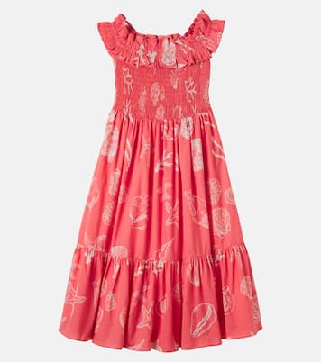 Suzanne printed ruffled cotton dress | Poupette St Barth Kids