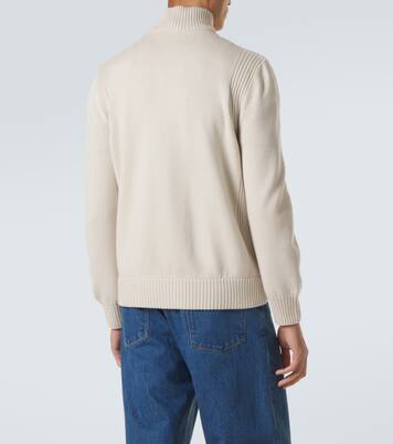 Tricot down-paneled virgin wool cardigan | Moncler