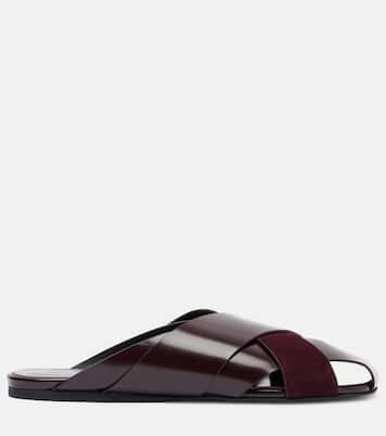 Slant leather sandals | Proenza Schouler