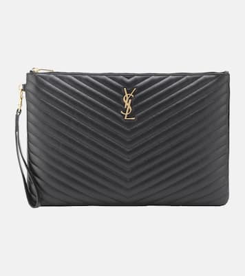 Cassandre matelassé leather clutch | Saint Laurent