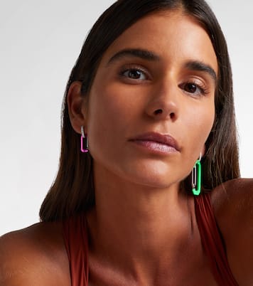 Einzelner Ohrring Chiara aus 18kt Weißgold mit Diamanten | Eéra