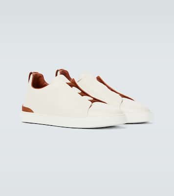 Triple Stitch leather sneakers | Zegna