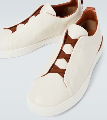 Triple Stitch leather sneakers | Zegna