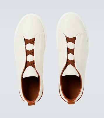 Triple Stitch leather sneakers | Zegna