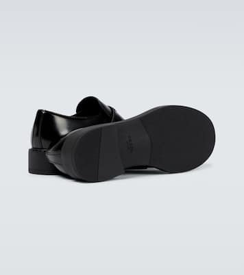 Brushed leather loafers | Prada