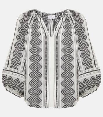 Blouse Louise imprimée en coton | Velvet