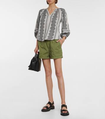 Blouse Louise imprimée en coton | Velvet