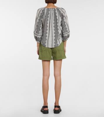 Blouse Louise imprimée en coton | Velvet