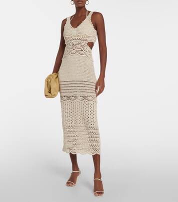 Robe midi Cory en crochet | Simkhai