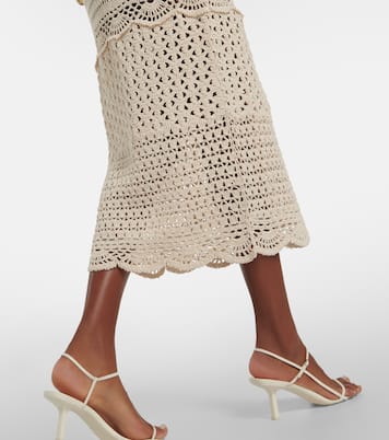 Robe midi Cory en crochet | Simkhai