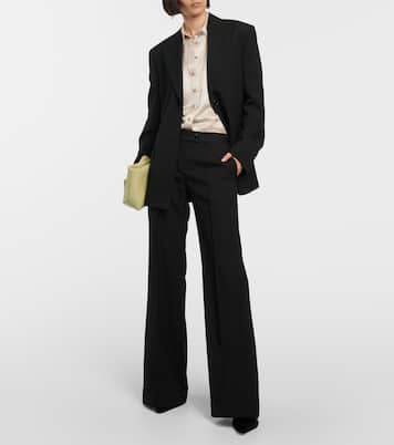 Wide-leg wool-blend pants | Acne Studios