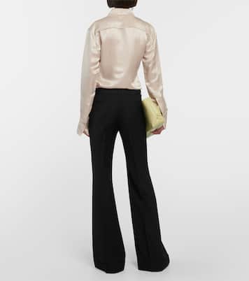 Wide-leg wool-blend pants | Acne Studios