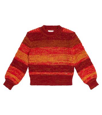 Striped cotton and wool sweater | Chloé Kids
