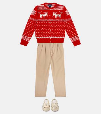 Pantalon droit en coton | Polo Ralph Lauren Kids