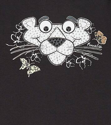 x Pink Panther cotton-blend T-shirt | Monnalisa