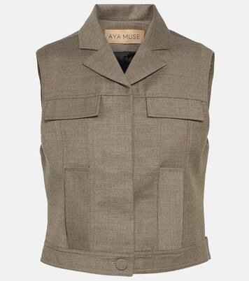 Mia wool crop top | Aya Muse