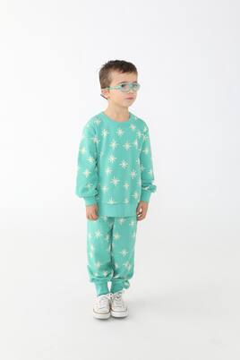 Snow cotton jersey sweatshirt | Tinycottons