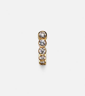 Boucle Ensemble Petite 18kt gold single earring with diamonds  | Sophie Bille Brahe