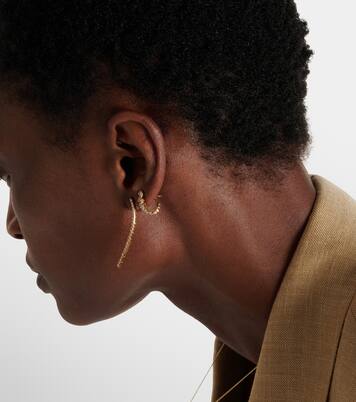 Boucle Ensemble Petite 18kt gold single earring with diamonds  | Sophie Bille Brahe