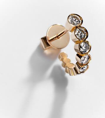 Boucle Ensemble Petite 18kt gold single earring with diamonds  | Sophie Bille Brahe