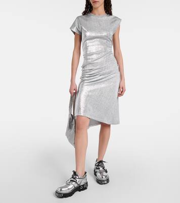 x New Rock embellished leather boots | Rabanne