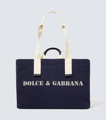 Tote Bag aus Canvas mit Leder | Dolce&Gabbana
