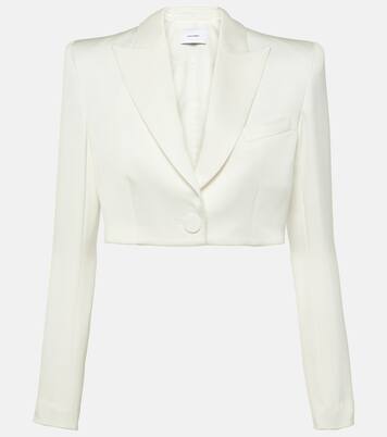 Cropped-Blazer aus Satin | Alex Perry
