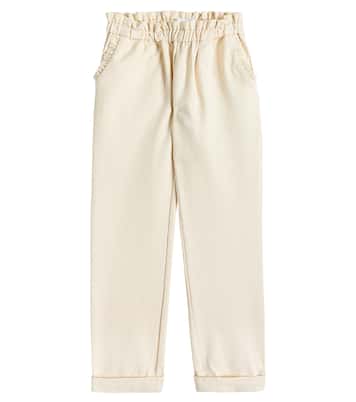 Pantaloni Celeste in cotone | C'era Una Volta