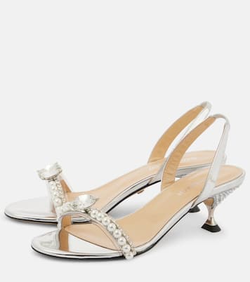 Verzierte Slingback-Sandalen Diamond Of Elizabeth 55  | Mach & Mach