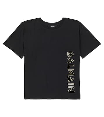 Printed cotton jersey T-shirt | Balmain Kids