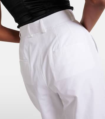 Pantaloni regular in cotone a vita alta | Dolce&Gabbana