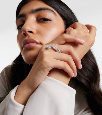 Heart Of The Ocean 18kt white gold ring with diamonds  | Kamyen