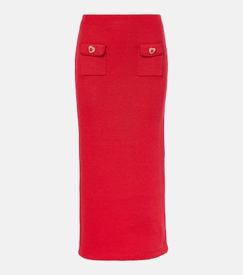 Verzierter Midirock aus Strick | Self-Portrait