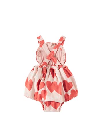 Bébé – Set robe et bonnet Love Frill en coton | Jellymallow