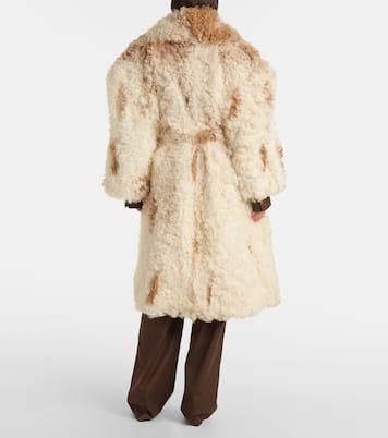 Belted shearling coat | Magda Butrym