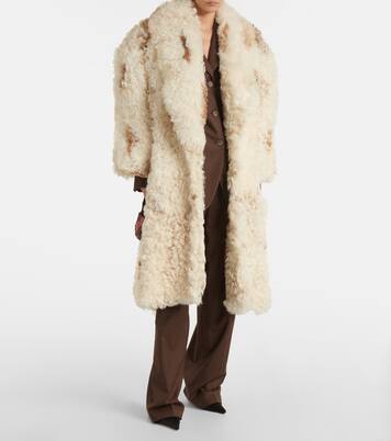 Belted shearling coat | Magda Butrym