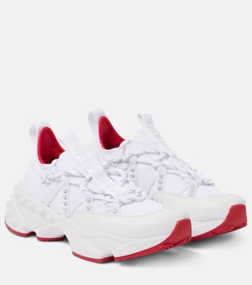Trailnrun leather-trimmed sneakers | Christian Louboutin