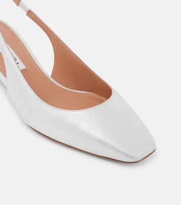 Very Bow leather slingback pumps | Aquazzura