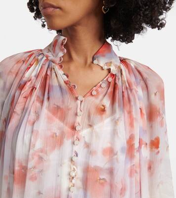 Crush Smock floral blouse | Zimmermann