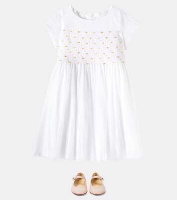 Duchesse cotton dress | Bonpoint