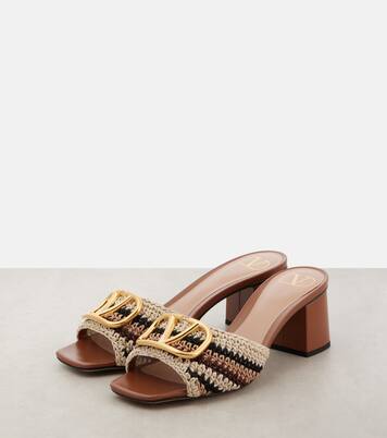 VLogo Signature crochet mules | Valentino Garavani