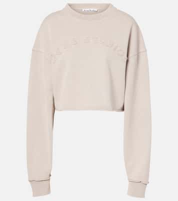 Cropped-Sweatshirt aus Baumwoll-Jersey | Acne Studios