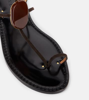 Cairo embellished leather sandals | Amanu