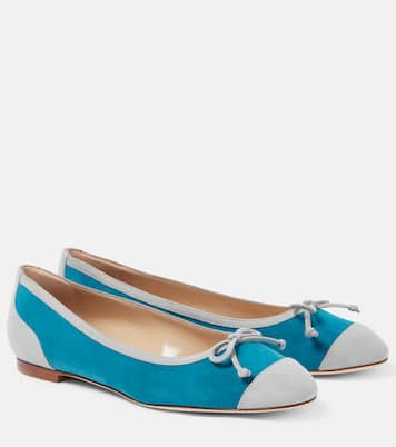 Capbal suede ballet flats | Manolo Blahnik