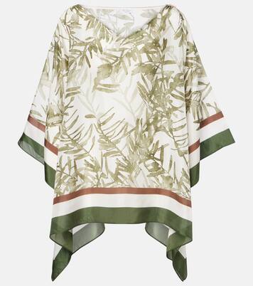 Printed silk kaftan | Brunello Cucinelli